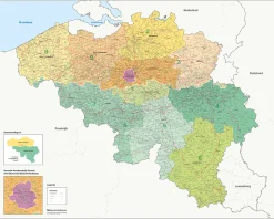 Postcode-/(Deel)Gemeente met wegen België 1- en 4-cijferig 1812