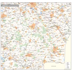 Postcode-/Gemeentekaart Drenthe 248