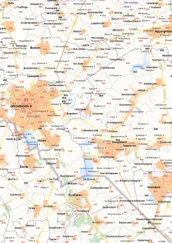 Postcode-/Gemeentekaart Groningen 247