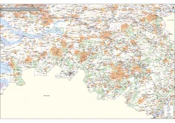 Postcode-/Gemeentekaart Noord-Brabant 244