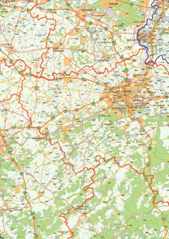 Postcodekaart Benelux 4-cijferig 764