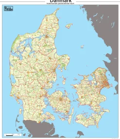 Postcodekaart Denemarken 229