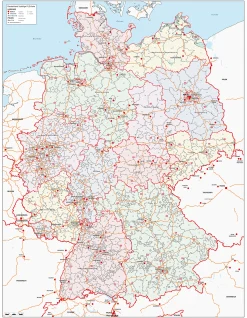 Postcodekaart Duitsland 286