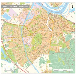 Postcodekaart Nijmegen 1757