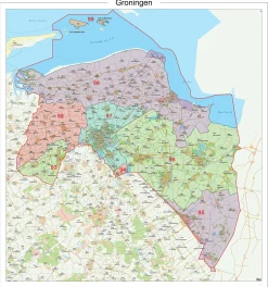 Postcodekaart Provincie Groningen 616