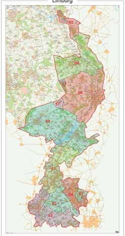 Postcodekaart Provincie Limburg 608