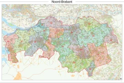 Postcodekaart Provincie Noord-Brabant 618