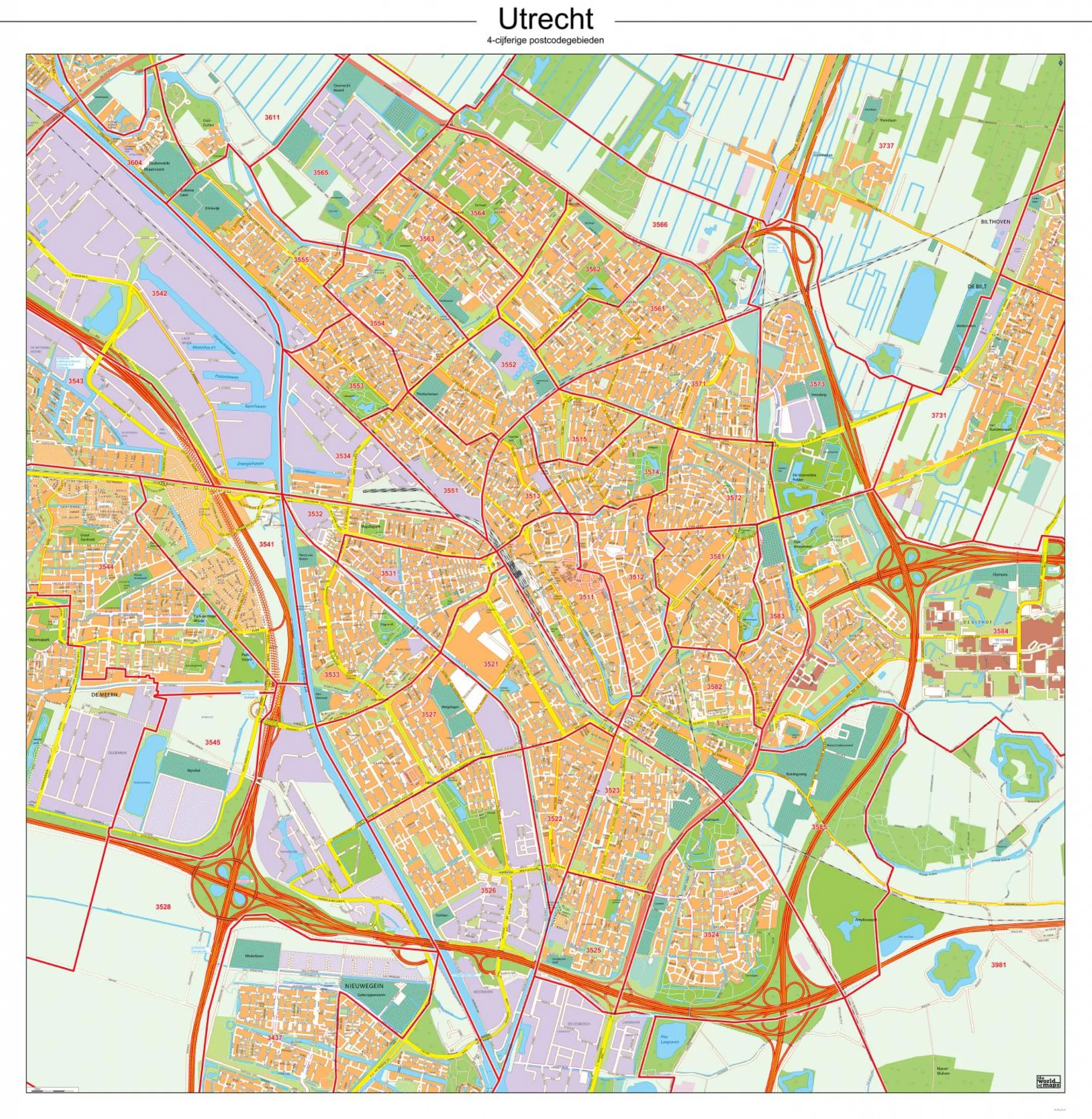 Postcodekaart Utrecht 105