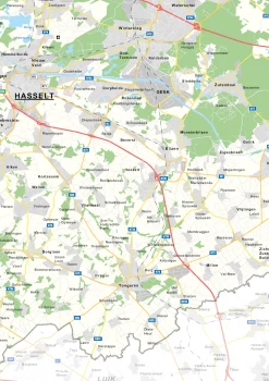 Provinciekaart Limburg 350