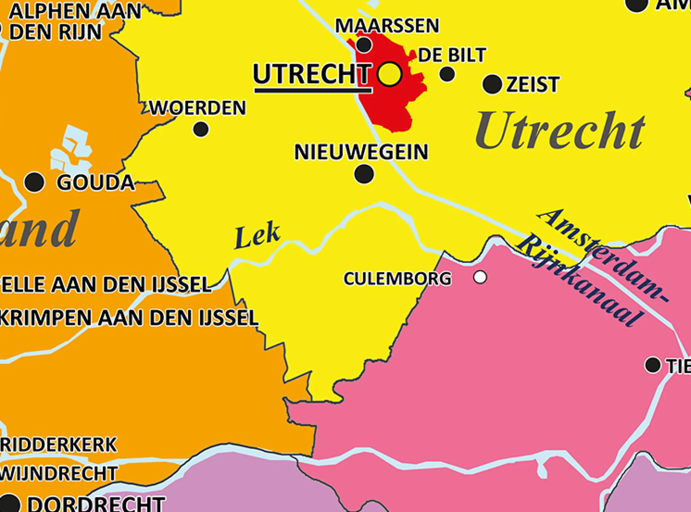 Provinciekaart Nederland 503