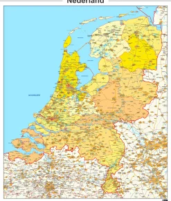 Provinciekaart Nederland 340