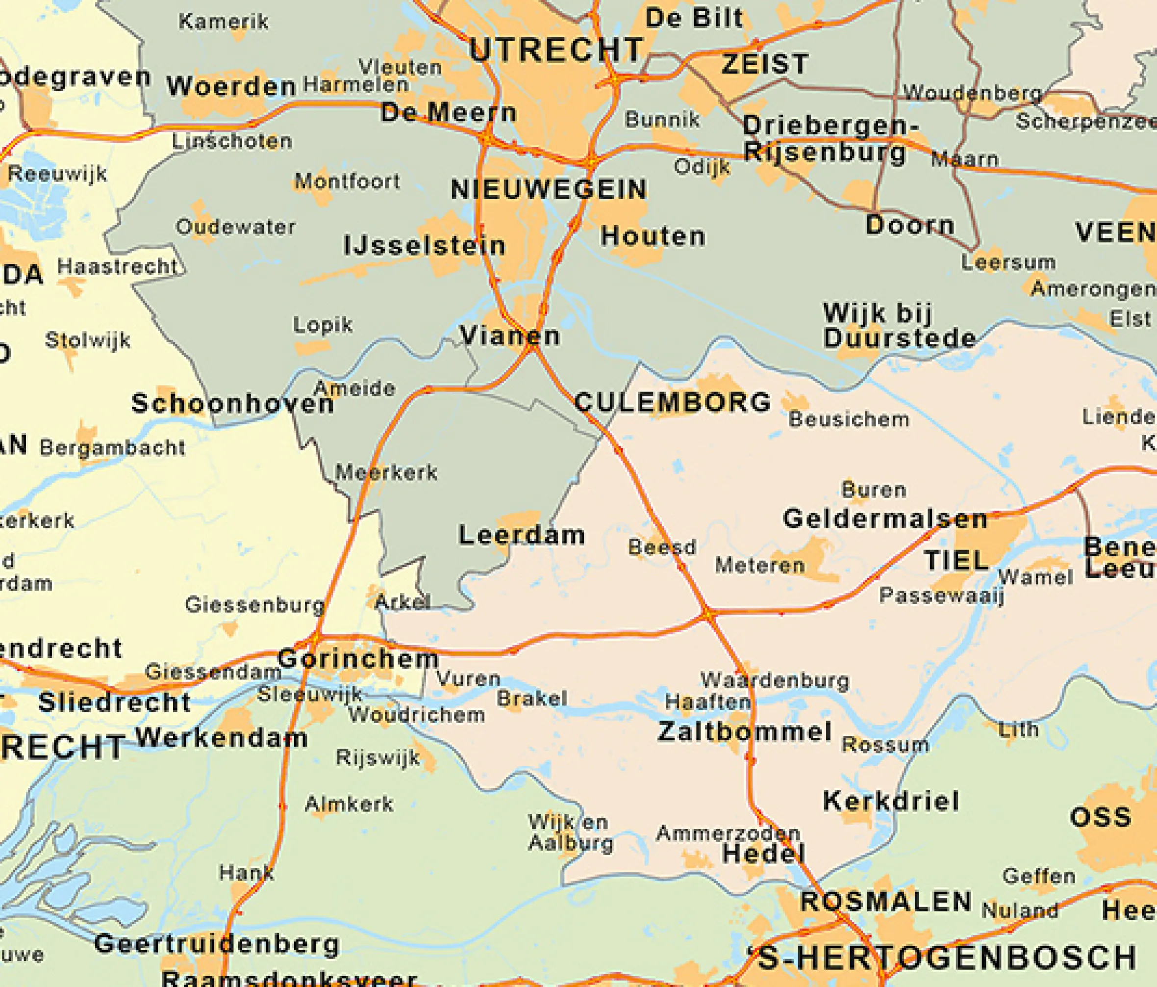 Provinciekaart Nederland 533