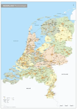 Provinciekaart Nederland 533