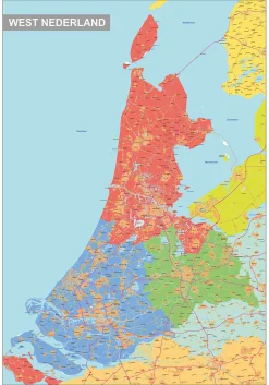 Regiokaart West Nederland 1803