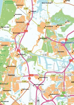 Regiokaart West Nederland 1802