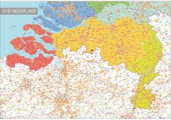 Regiokaart Zuid Nederland 1805