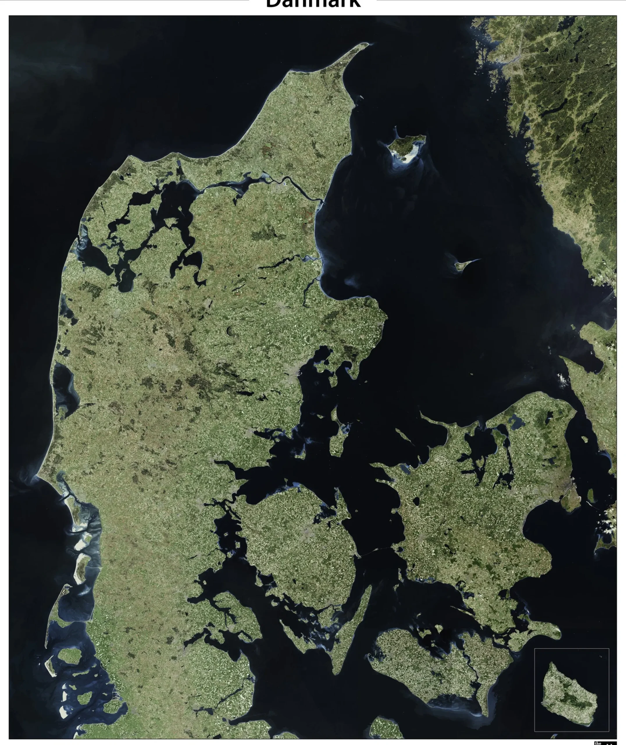Satellietkaart Denemarken 97