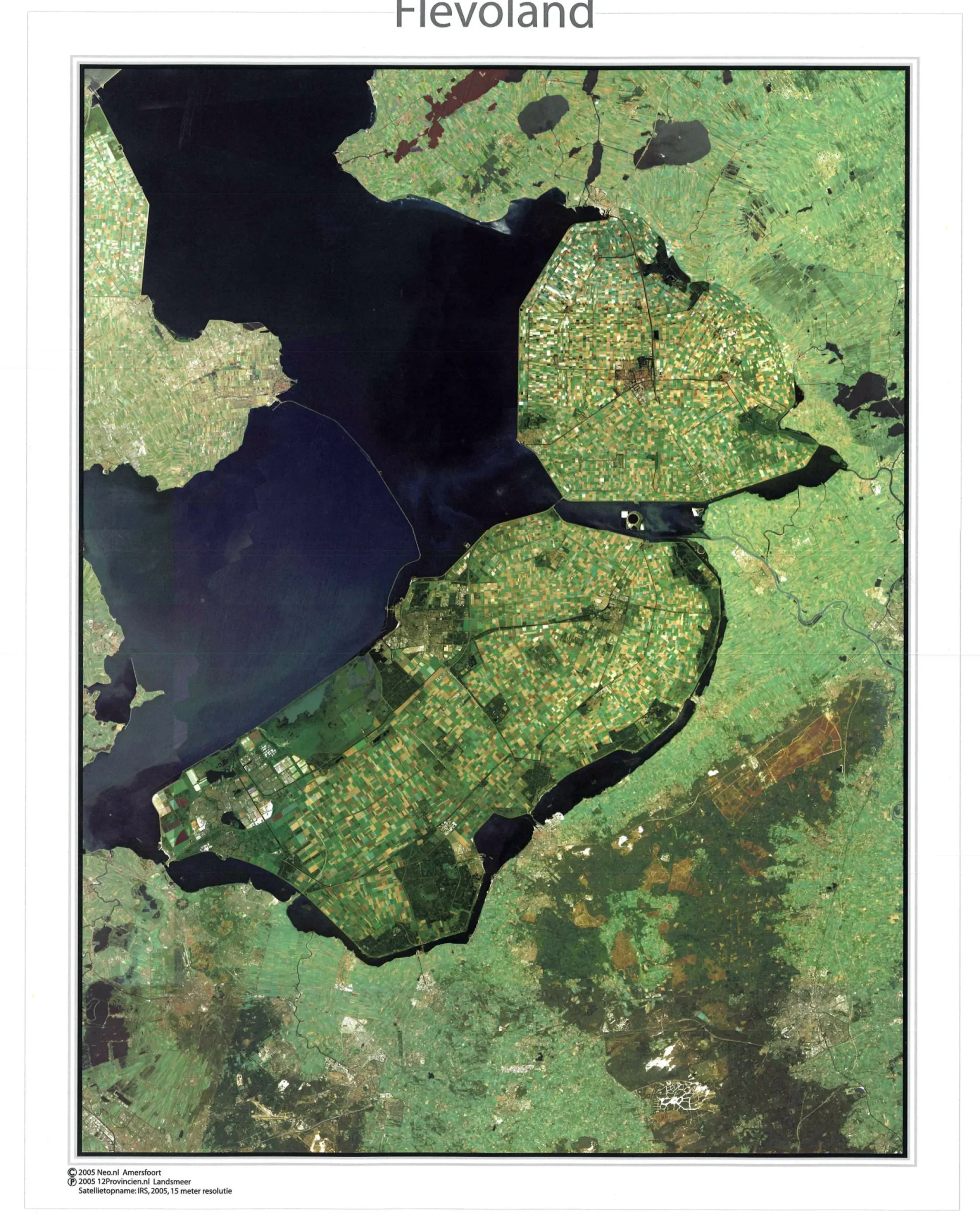 Satellietkaart Flevoland 1351
