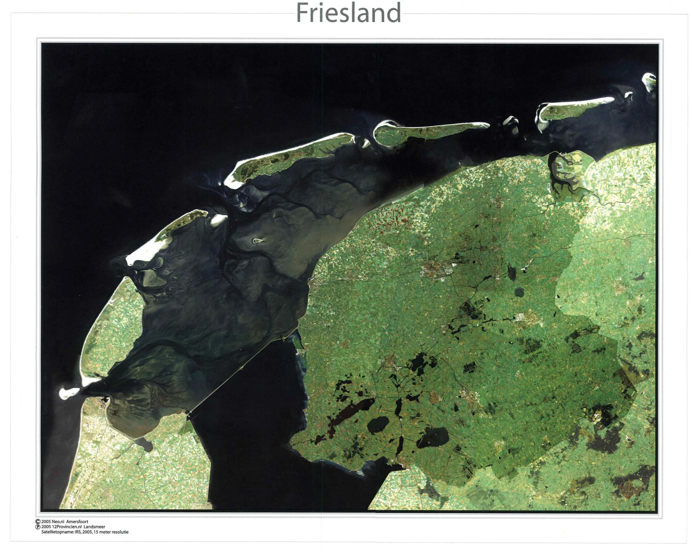 Satellietkaart Friesland 1352