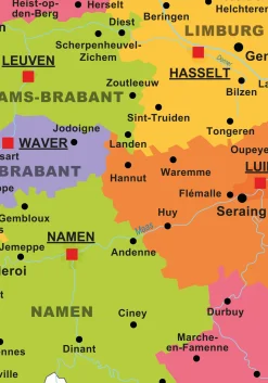3 Schoolkaarten België/Europa/Wereld 1298