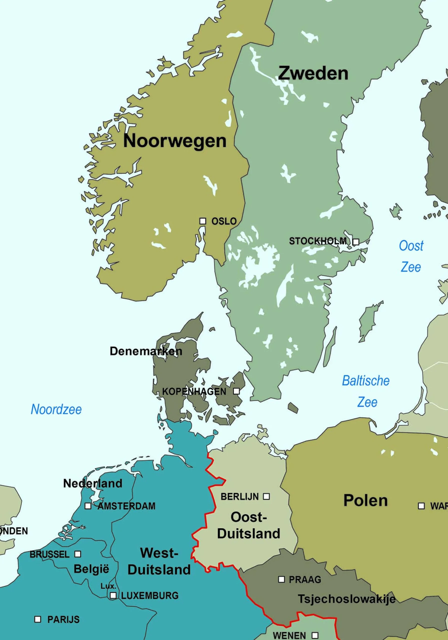 Schoolkaart Europa (1958-heden) 1778