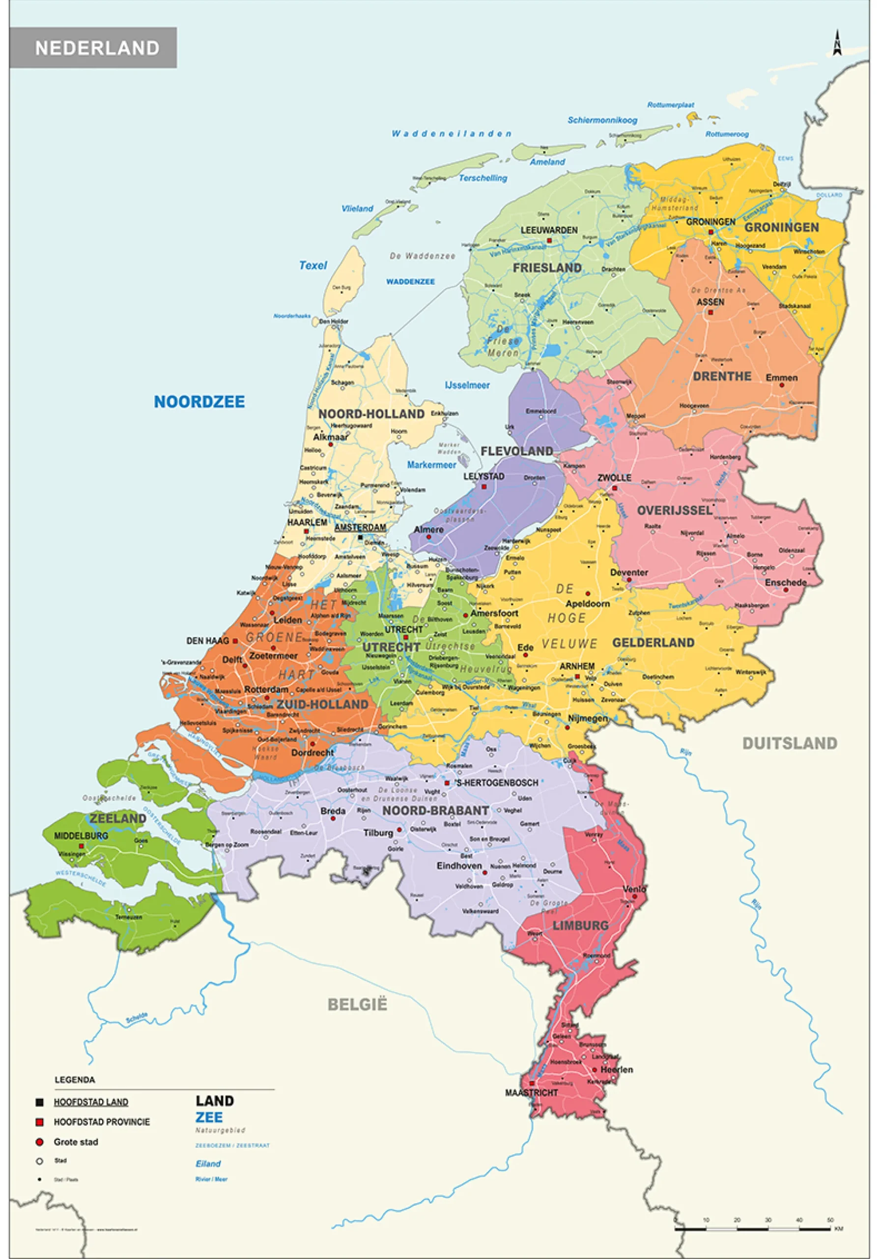 Schoolkaart Nederland 1411