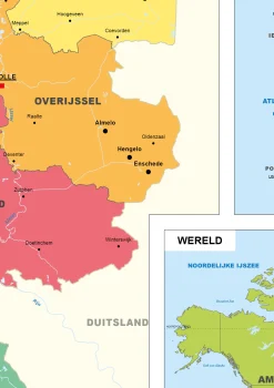 Schoolkaart Nederland, Europa en Wereld 298