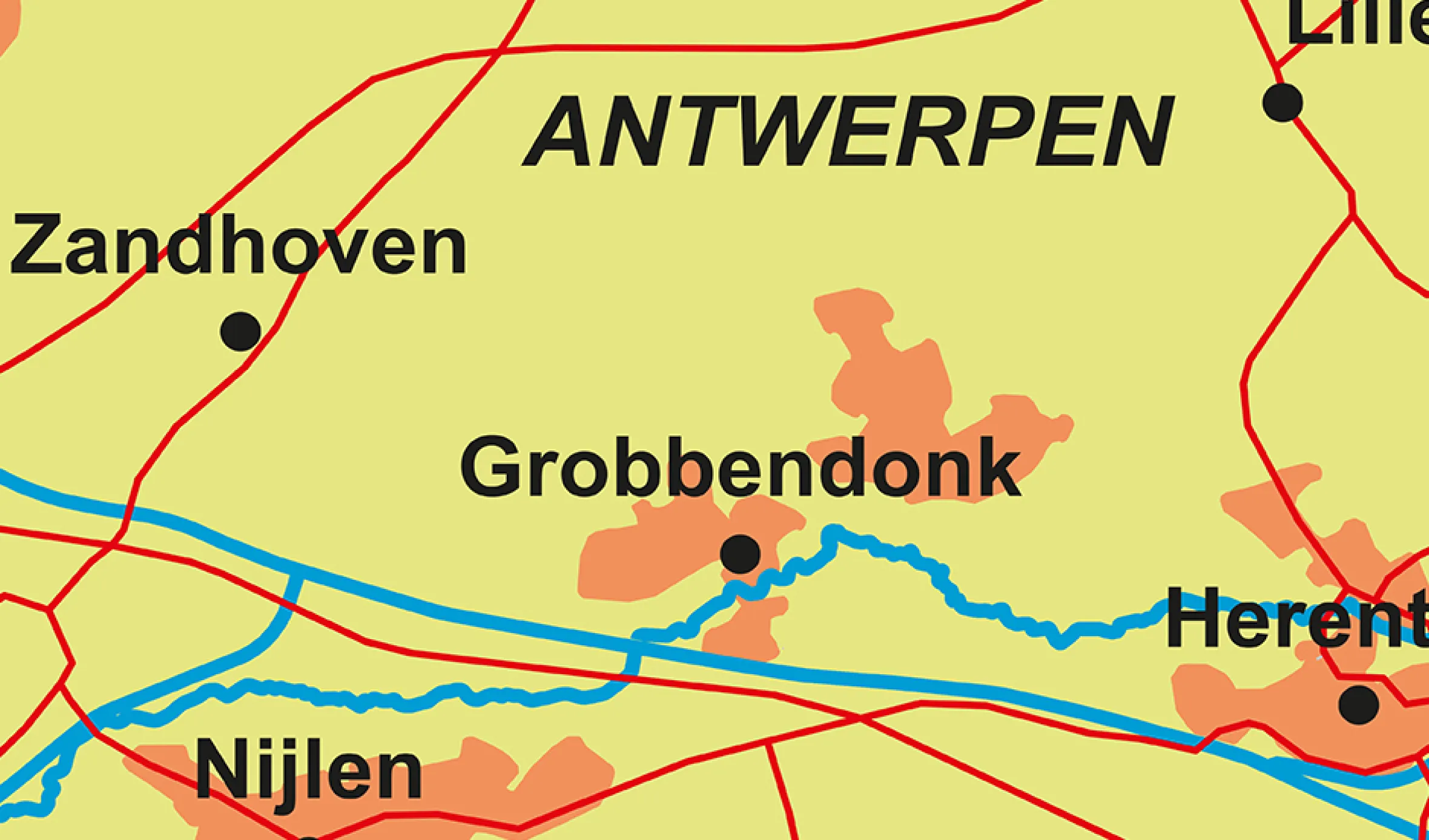 Schoolkaart provincie Antwerpen 1817