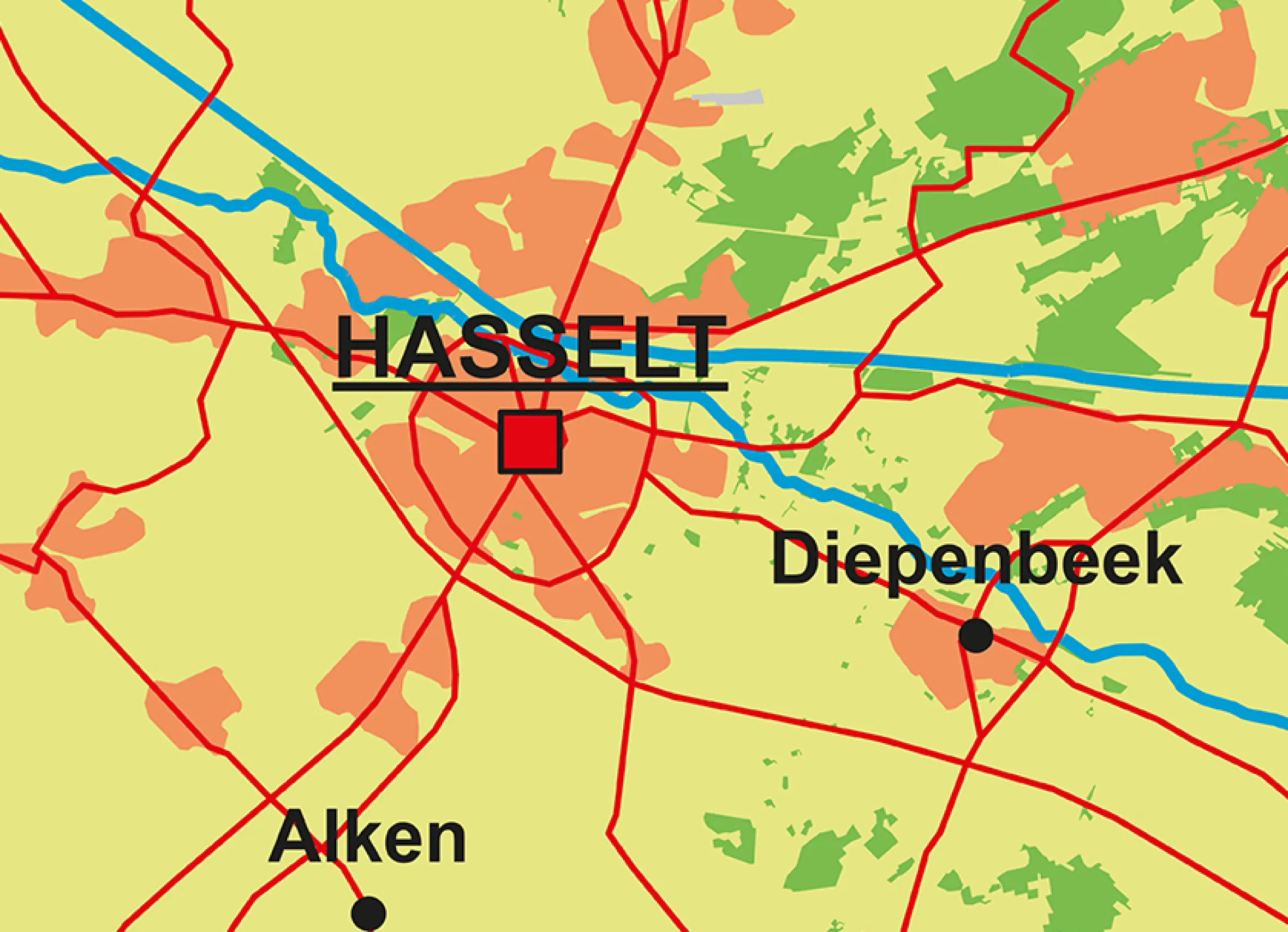 Schoolkaart provincie Limburg 1818