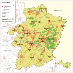 Schoolkaart provincie Limburg 1818