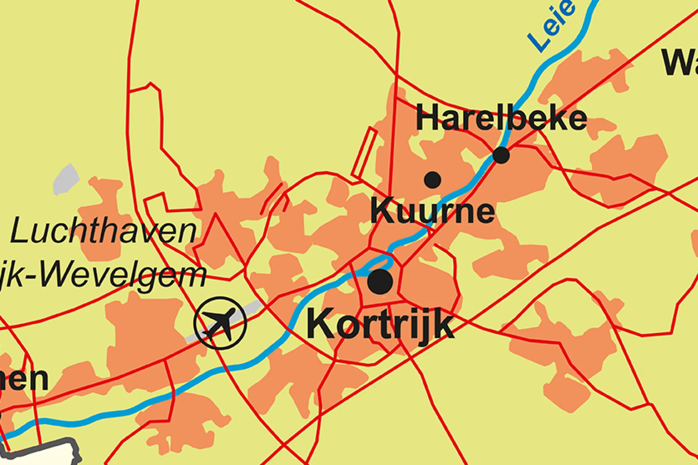 Schoolkaart provincie West-Vlaanderen 1821