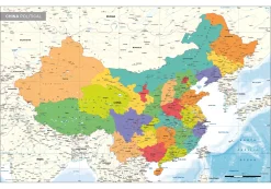 Staatkundige Kaart China 1789