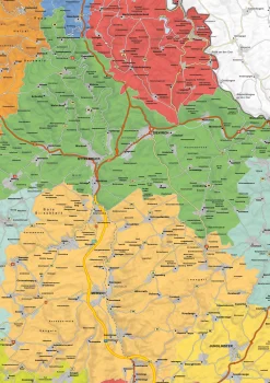 Staatkundige kaart Luxemburg 1638