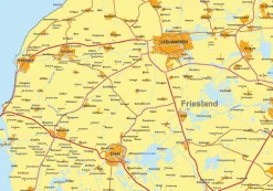 Staatkundige kaart 3 noordelijke provincies 1791