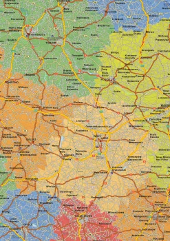 Staatkundige landkaart Polen 1641