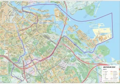 Stadsdeelkaart Amsterdam Oost 2065