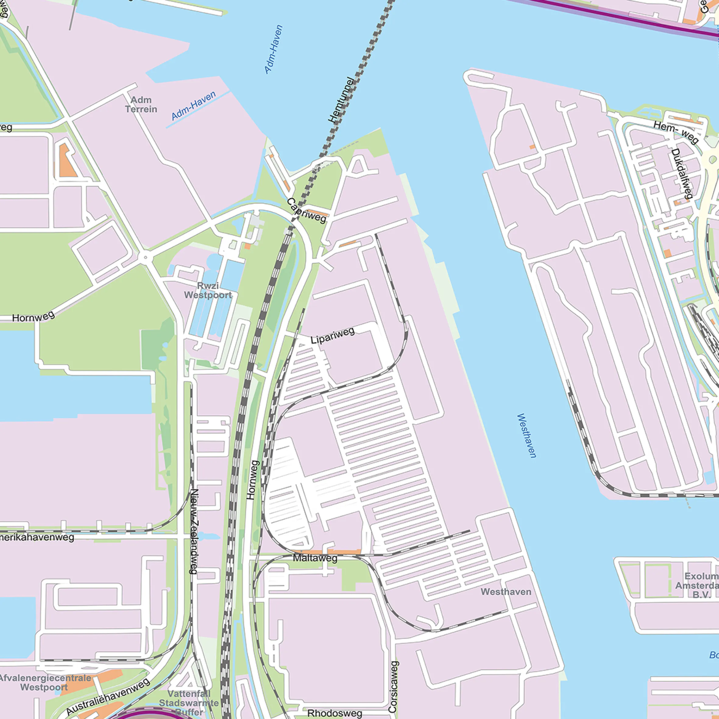 Stadsdeelkaart Amsterdam Westpoort 2067