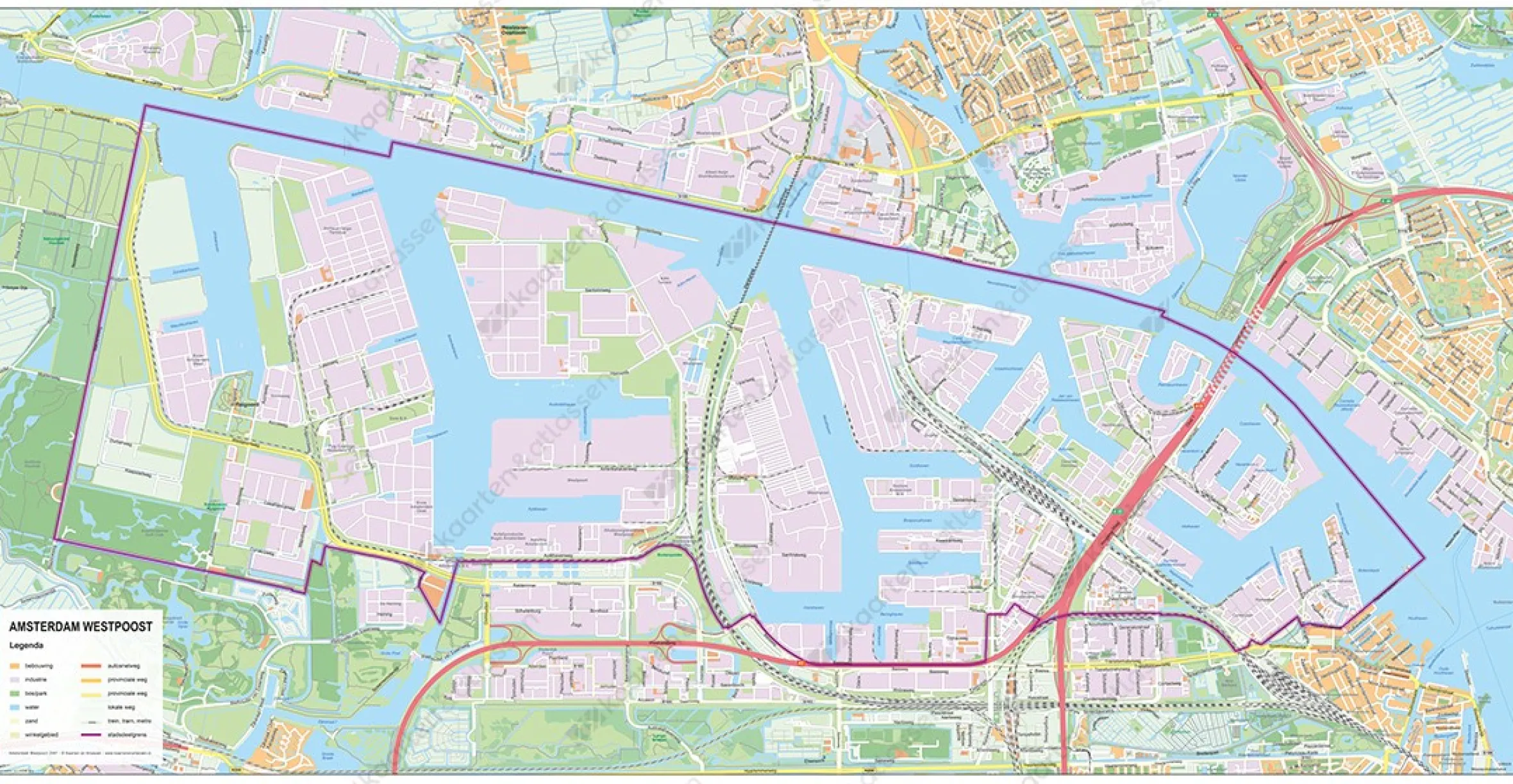 Stadsdeelkaart Amsterdam Westpoort 2067