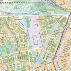 Stadsdeelkaart Amsterdam West 2066