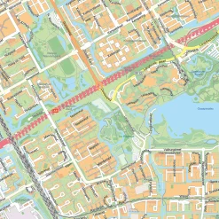 Stadsdeelkaart Amsterdam Zuidoost 2068