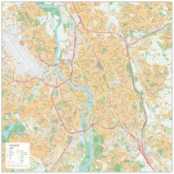 Stadskaart Toulouse Straatnamenkaart 1925