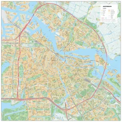 Stadsplattegrond Amsterdam Gedetailleerde Kaart 391