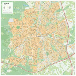 Stadsplattegrond Apeldoorn Gedetailleerde Kaart 1847