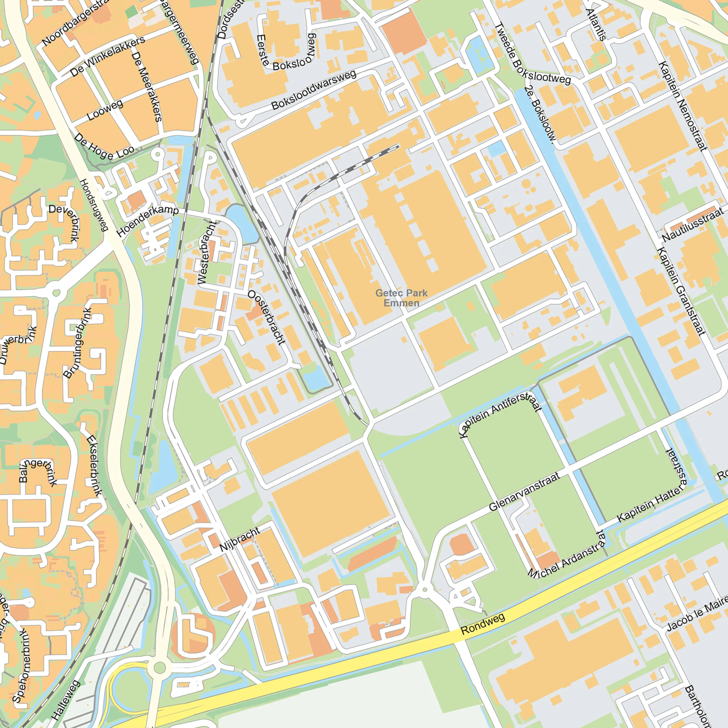 Stadsplattegrond Emmen Gedetailleerde Kaart 1851