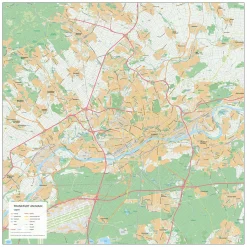 Stadsplattegrond Frankfurt am Main 1922