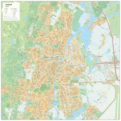 Stadsplattegrond Haarlem Gedetailleerde Kaart 398