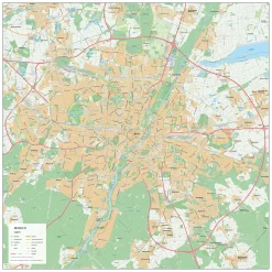 Stadsplattegrond München / Munich 1920