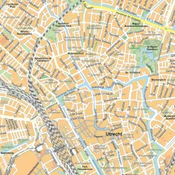 Stadsplattegrond Utrecht Gedetailleerde Kaart 406