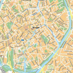 Straatnamenkaart Brugge Stadskaart 155
