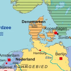 TOPO100 Dubbelzijdige Schoolkaart Europa 1844